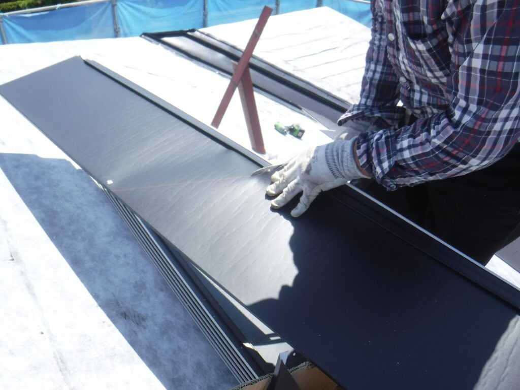 ルーフィングシート施工