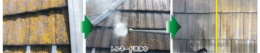 モニエル瓦のスラリー層